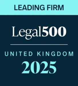 Legal 500 leading firm logo 2025