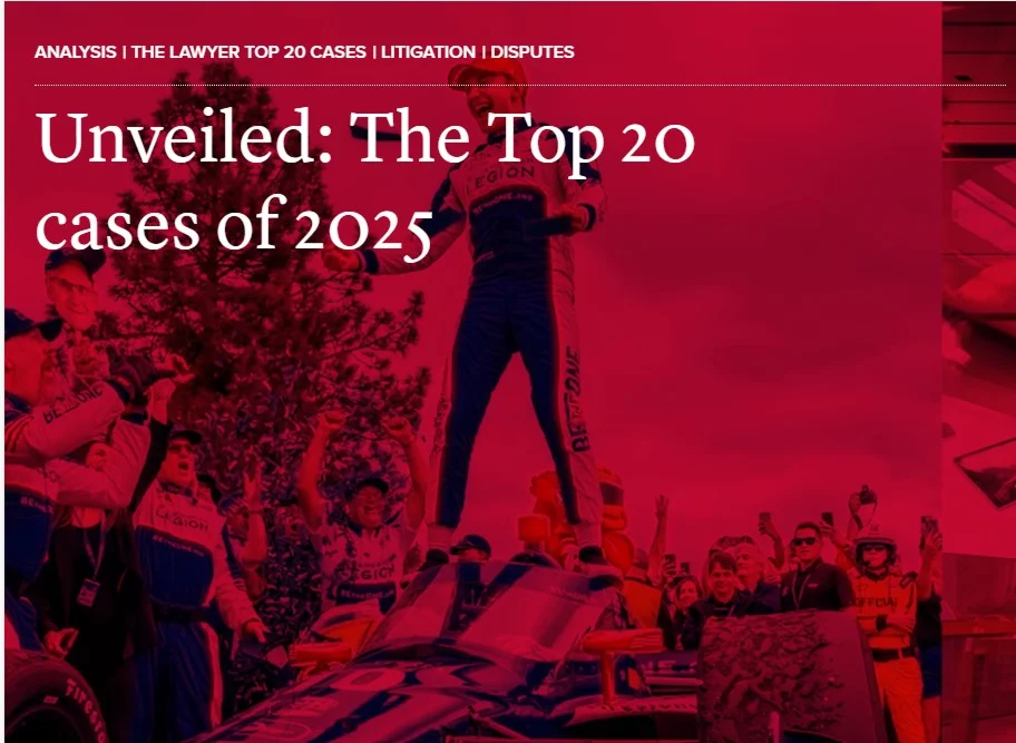 The Lawyer Top 20 cases of 2025 Cover