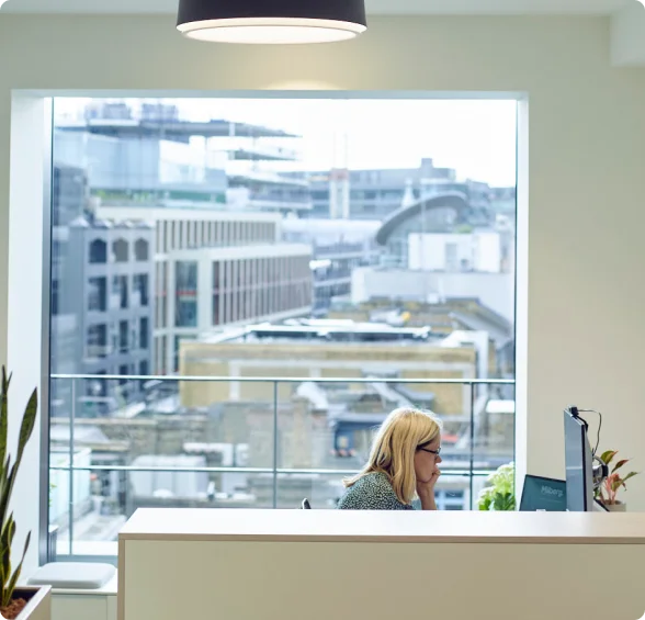 Milberg Staff Member Working