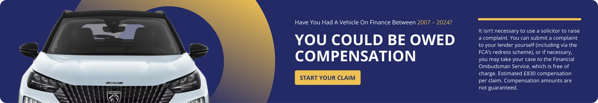 Motor Claim Banner CTA